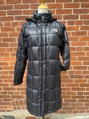 The North Face Women's Black Long Quilted Puffer Coat 600 Down Fill